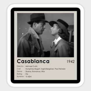 casablanca best scene Sticker